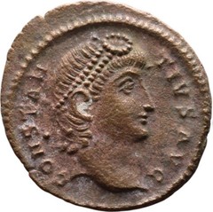 Emperor CONSTANTIUS II 337-361 Ancient Bronze Roman Coin GLORIA EXERCITVS 15mm