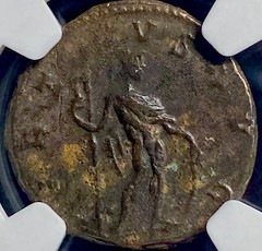 Roman Emperor Victorinus 269AD-271AD NGC Ancient Coin Genuine Double Denarius