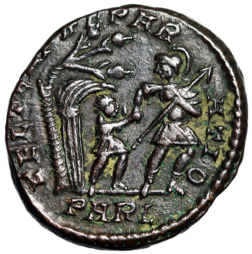 Constantius II Centenionalis “Captive From Hut” Arles Rare