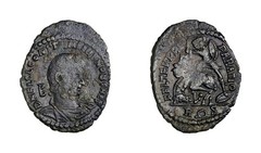RARE R Wreath S Roman Imperial, Constantius Gallus, Maiorina Roman Imperial Coin