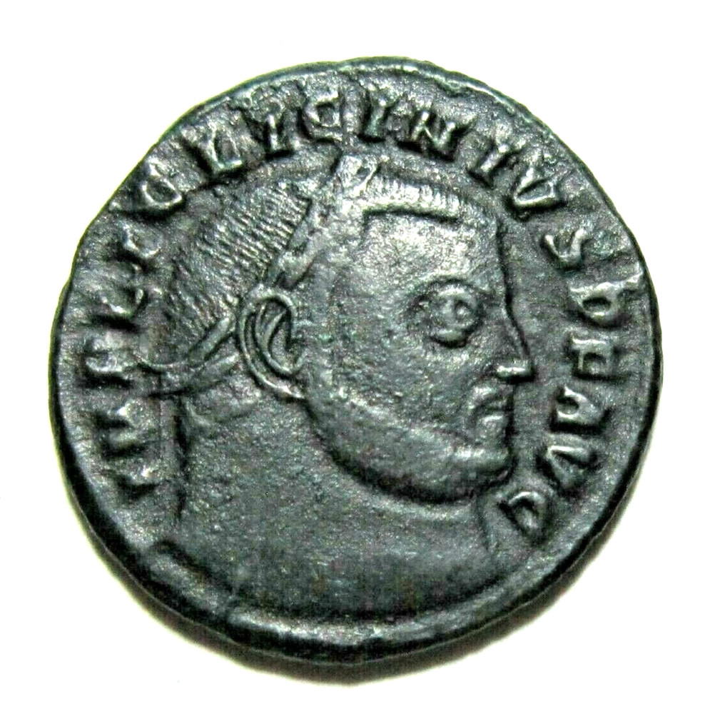 LICINIUS I, 308-324 AD. AE FOLLIS, SISCIA MINT, C. 313-315 AD. JUPITER REVERSE.