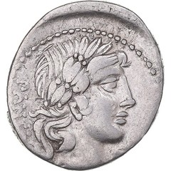 [#1170770] Coin, Vibia, Denarius, 90 BC, Rome, VF(30-35), Silver, Crawford:342/5