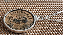 Authentic Ancient Roman Coin Emperor Honorius Sterling Silver Necklace with COA