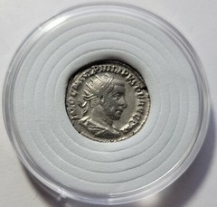 Genuine Ancient Roman Silver Coin XF Antoninianus Philip ‘The Arab’ 244-249 A.D.