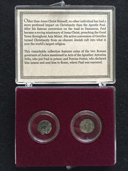 Trials of Saint Paul : Two Bronze Prutahs Of Judaea Circulated in 52 to 62 AD