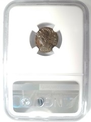 She-Wolf Twins Constantine NGC Ch AU Roman Empire Nummus Remus Roma Epfig Hoard