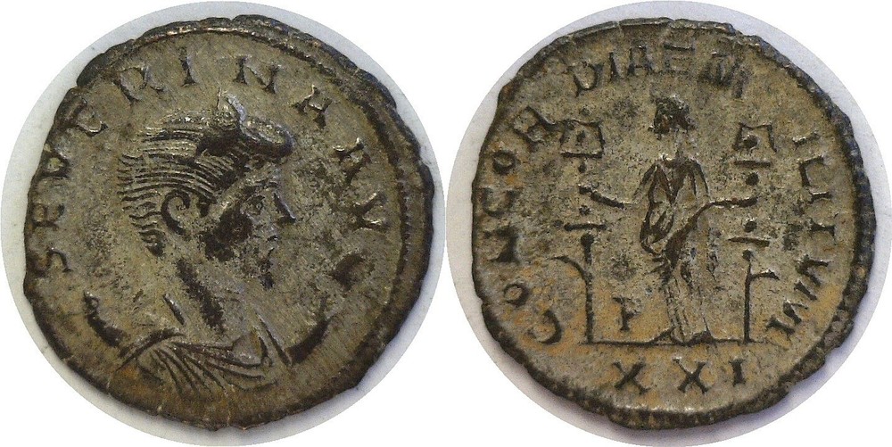 270-275 AD Roman Severina Wife Of Aurelian Concordia Rome Mint BI Antoninianus