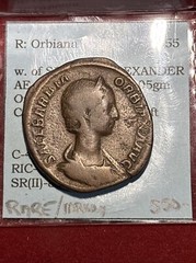 ORBIANA wife of SEVERUS ALEXANDER 225AD Rome Sestertius Roman Rev Concordia