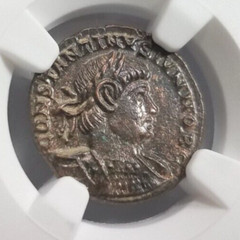 Constantine II Roman Empire BI Nummus AE3/4 NGC Ch AU Ancient Epfig Hoard Caesar