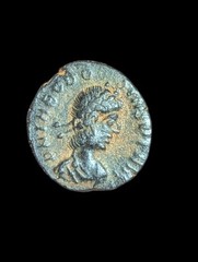 Theodosius Roman Coin Ancient Bronze Follis 384 AD Victory Wreath