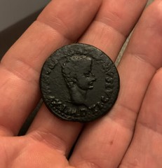 TIBERIUS Ancient Roman Coin AE29 ITALICA 14-37AD Altar PROVIDENTIAE AVGVSTI 14g