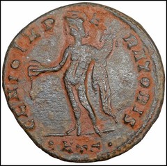 Galerio follis Heraclea Ancient Roman Bronze Coin Certified Rome