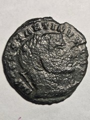 Constantine I Follis Jupiter Victory Eagle Siscia 315-316 AD Ancient Roman Coin