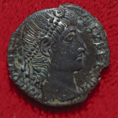 Ancient Roman Empire Coin CONSTANTIUS II Wreath Alexandria Mint