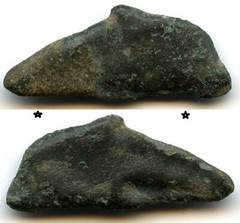 Excellent bronze (26 mm) Dolphin money, Sarmatia, ca. 6th c. BC, Ancient Greece