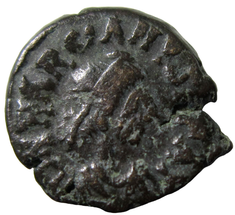 MARCIAN, 450-457 AD. AE NUMMUS. NICOMEDIA MINT. MONOGRAM REVERSE.
