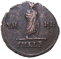 CONSTANTINE I, 307-337 AD. AE 3. POSTHUMOUS ISSUE. ALEXANDRIA, CIRCA 347-348 AD