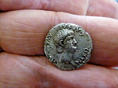 ROMAN Nero AR Denarius Coin 54-68 AD – VF – R3 rarity – RIC ii. 24 Ref# 71