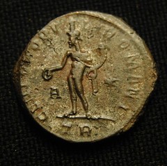 Billon Follis Diocletian Rv GENIO POPVLI ROMANI 10.46 gram 26-7mm Trier AD 298-9