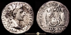 Augusto Denario (3,56 gramosg) 7-6 a.C. Lugdunum (Ric-I 207). (Bmcre-519ff). (R