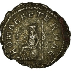 [#658099] Coin, Quietus, usurper, Antoninianus, 260-261, Antioch, VF, Billon, RI