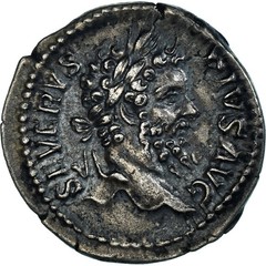 [#1066851] Coin, Septimius Severus, Denarius, 209, Rome, AU, Silver, RIC:230