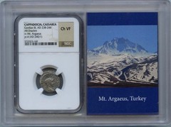 Gordian III, AD 238-244 CAPPADOCIA, CAESAREA AR Drachm NGC VF30 Story Vault
