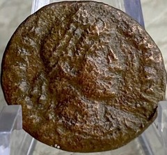 Genuine Ancient Roman Coin 364-378 AD Emperor Valens Securitas Rep One Victory