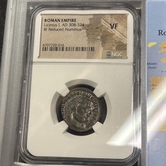 Roman Empire House of Constantine BI Reduced Nummus Licinius I AD 308-324 NGC