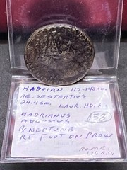 117-138AD Ancient Roman Empire Hadrian AE Sestertius Coin ( 158 )
