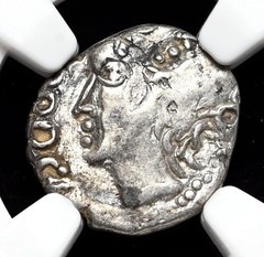 CELTIC, Central Gaul. Sequani. 1st Century BC. Quinarius, Q DOCI, NGC VF