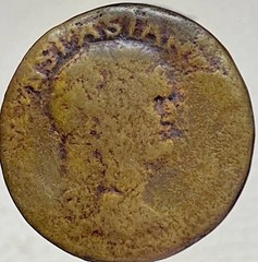 Emperor Vespasian Ancient Roman Coin 69-79AD Dupondius Genuine Nice