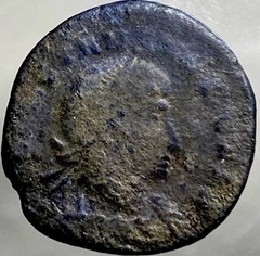 Genuine Ancient Roman Coin 337-342 AD Emperor Constans 2 Soldiers Gloria Exercit