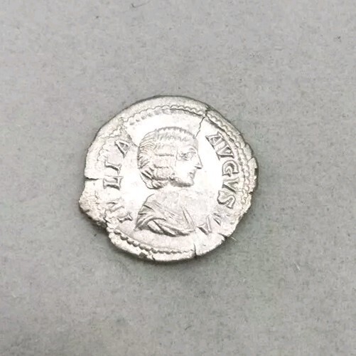 Julia Domna. Ar Denarius Augusta, AD 193-217. Rome, Pietas