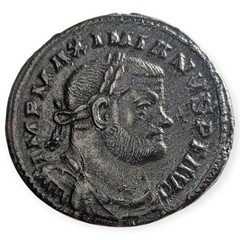 Roman Britain Maximianus AE Follis 303-305 AD Roman Empire Londinium Mint 11D