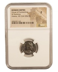 Roman AE Coin of Helena AD 324-337 NGC F Ancient Late Roman Bronze Certified