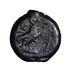 RARE Egypt. Alexandria. Vespasian, 69-79. Obol. Eagle Pharaonic Symbol Coin COA