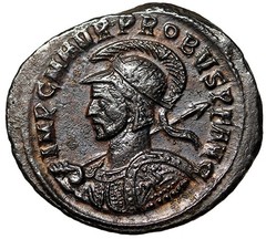 Probus Antoninianus “Shield Decorated with Horseman Portrait” Rare