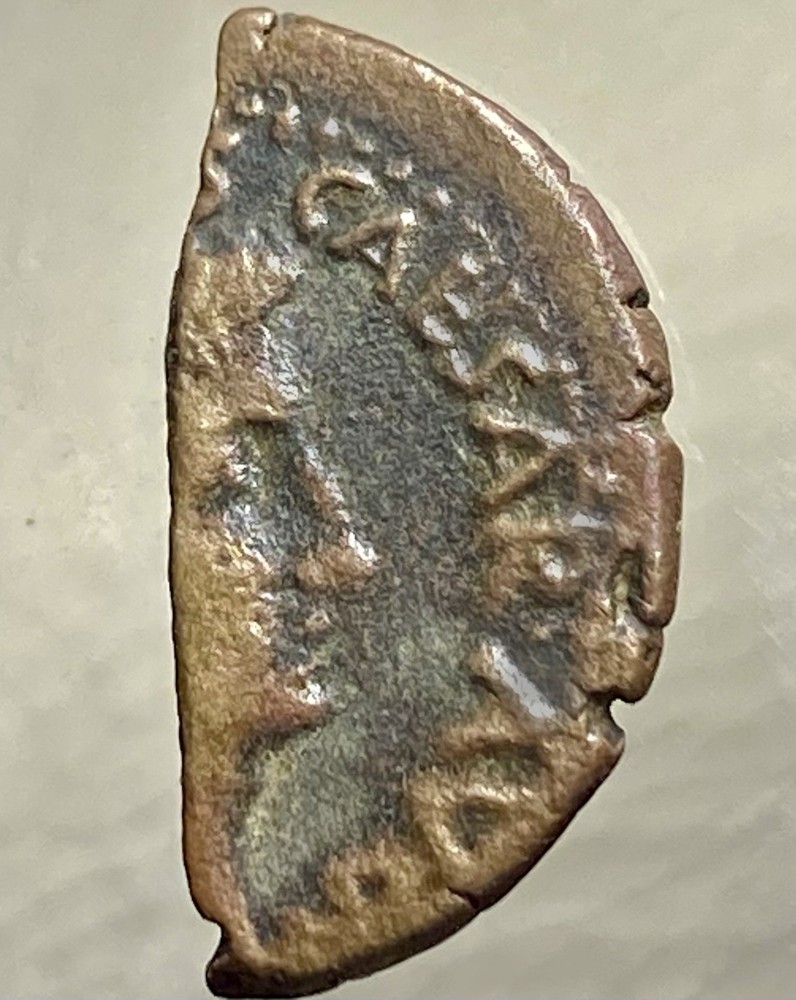Cut 25BC-23BC Octavian Augustus P Carisius Leg Augusti Ancient Roman Rare Coin