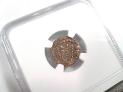 Constantine II Roman Empire BI Nummus AE3/4 NGC XF Ancient Epfig Hoard Pedigree