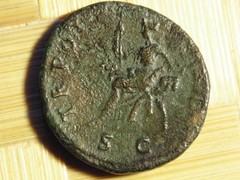 Traiano AE As. 98-99 A.D. ROMAN IMPERIAL, ANTIQUE, COINS, clean.