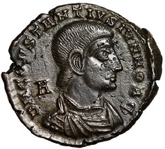 Constantius Gallus Centenionalis “Holding Two Labarum” Good Very Fine
