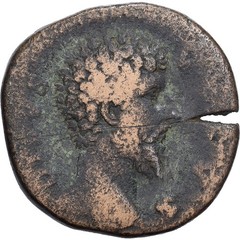 [#139130] Roman Empire, Divus Lucius Verus, Sestertius, 169, Rome, Bronze, F