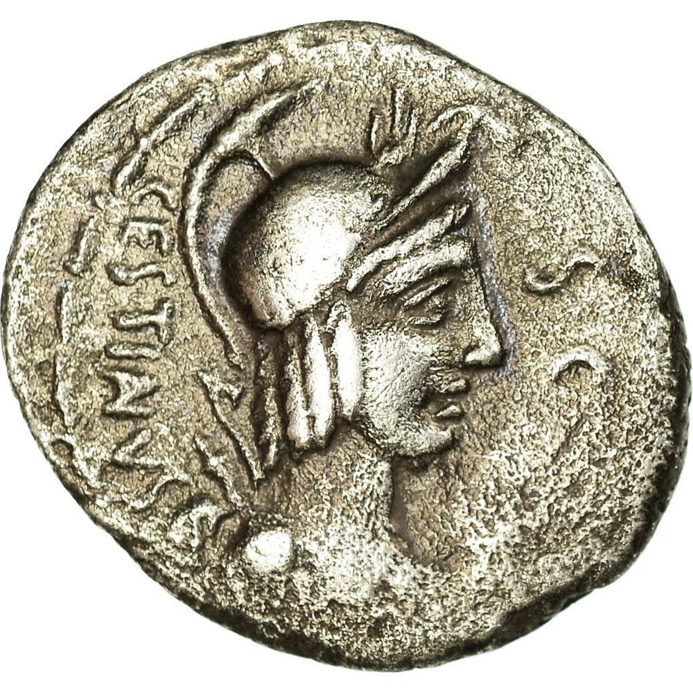 [#657360] Coin, Plaetoria, Denarius, Rome, VF(30-35), Silver, Crawford:409/1