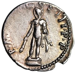 Trajan AR Denarius “Hercules with Club” Good Very Fine Rome 100 AD