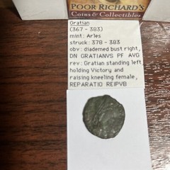 GRATIAN Original 378AD Aries Mint Authentic Ancient Roman Coin R2047