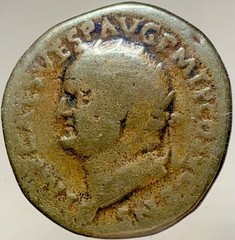 Emperor Vespasian Ancient Roman Coin 69-79AD Dupondius Genuine Nice