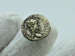Roman Silver Coin Hadrian AD 119/20 Hemidrachm smaller Denarius Auction House