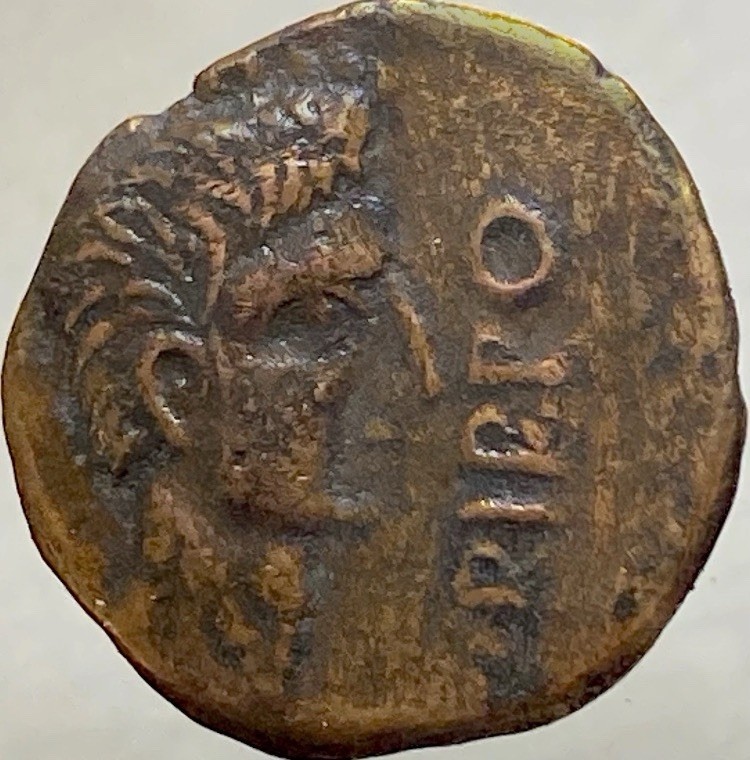 Roman Provincial Coin Baetica Irippo 42BC-1BC Augustus Female Seated Nice Detail