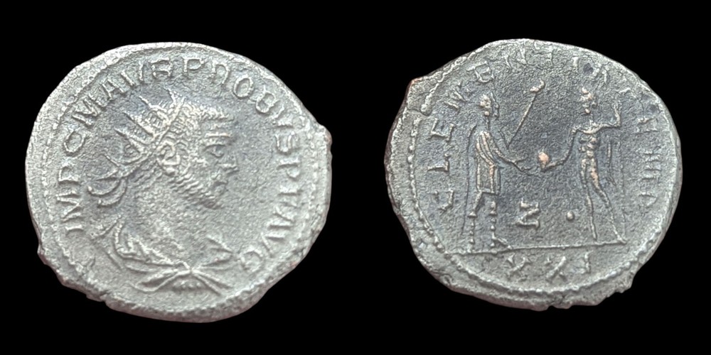 Roman Antoninianus Coin Probus Silvered Bronze Antioch 280 AD Ancient